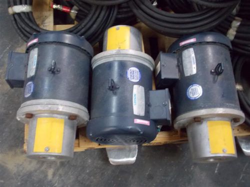 Leeson 3hp 3phase 1740 rpm electric motors quantity 3 for sale