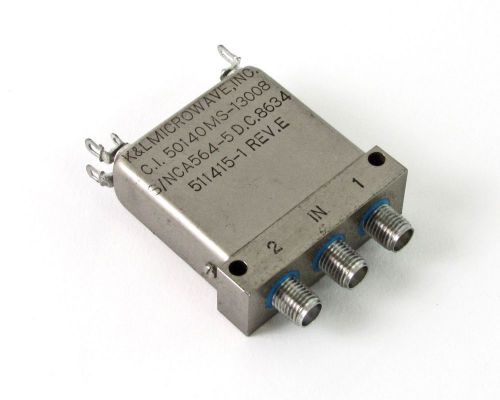 K&amp;L Microwave C.I. 50140 MS-13008 Coaxial RF Switch 511415-1 - SMA Female