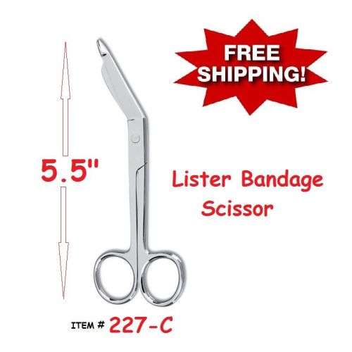 12 Lister Bandage Scissors 5.5&#034; Surgical Medical Instruments Nurse EMT Rescue