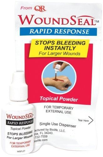 Pac-kit by first aid only 90327 woundseal blood clot powder rapid response for sale