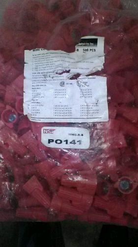 Winged red wire connector 18-10 awg 500ct nuts  usa for sale