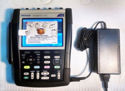 Tektronix : ths3014-tk handheld digital storage oscilloscope w/travel kit 100mhz for sale