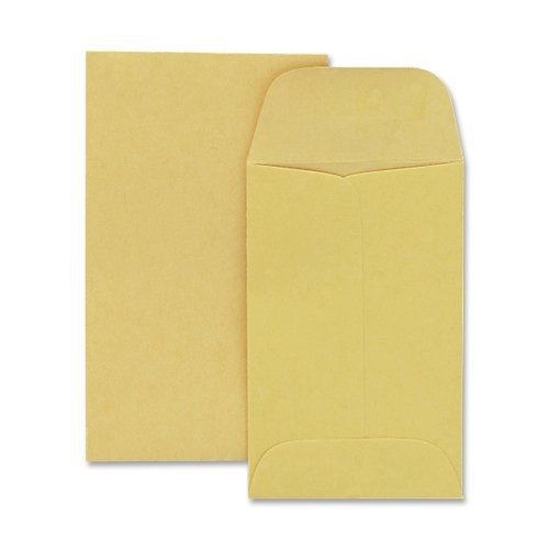 Quality Park 28lb Brown Kraft #3 Coin/Small Parts Envelopes 500 Count (50262)