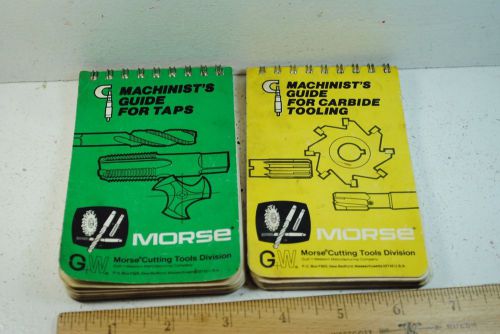 Two Morse Machinist Pocket Guides