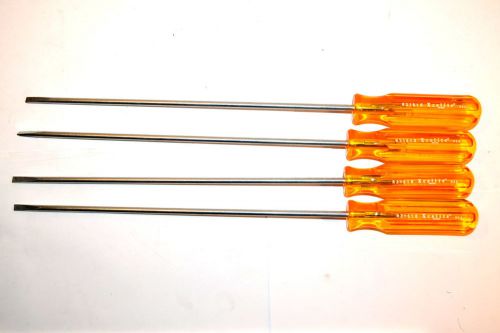 4 nos xcelite professional usa 3/16&#034; x 10&#034; slotted screwdriver #r31610 #2a112 for sale