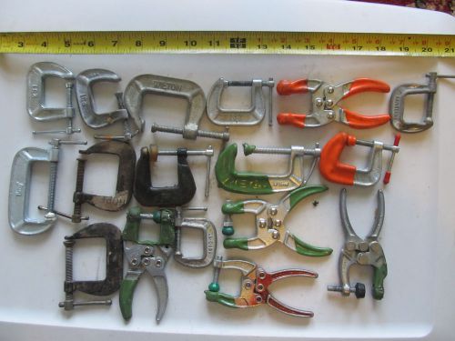 Aircraft tools 17 pc clamp lot