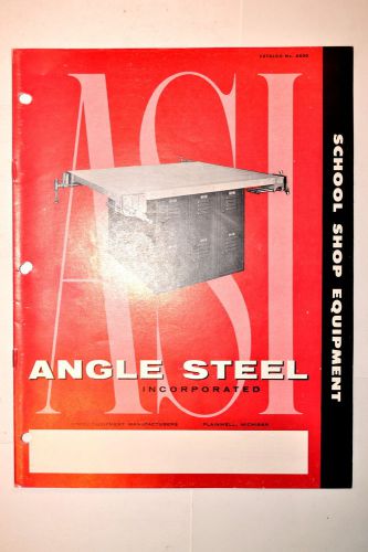 Vintage angle steel asi school shop equipment catalog 6000 rr840 workbench stool for sale