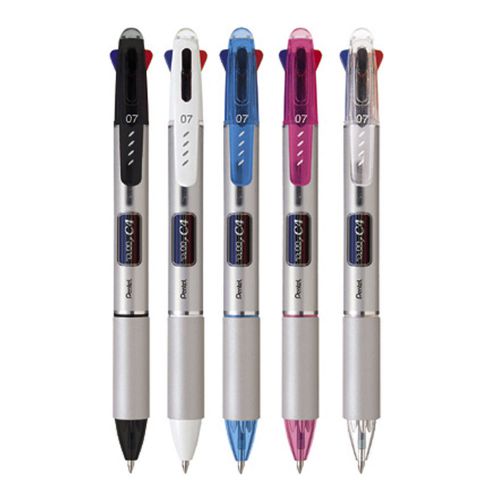Pentel BPC47 Black,White,Pink,Blue,Transparent Retractable Ballpoint Pen(1pc)