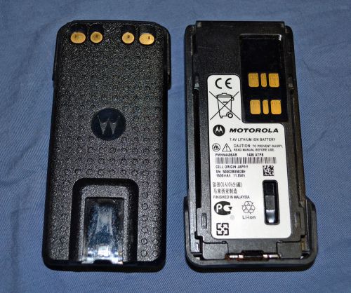 Two (2) 2014 motorola pmnn4406ar xpr7550 xpr3500 xpr3300 radio liion batteries for sale
