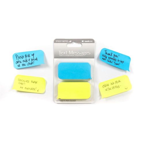 Text Message Sticky Note Pad - Notes Memo Fun Stationary Home Office School