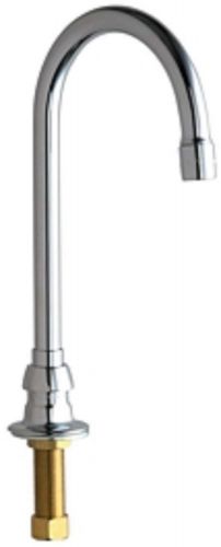 Chicago faucets 626-e3cp deck mount gooseneck spout lavatory faucet, chrome for sale