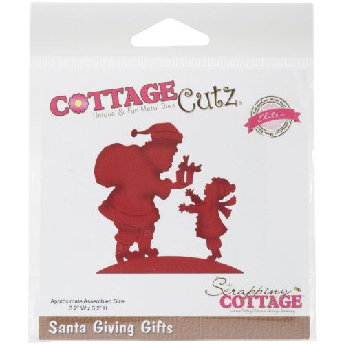 &#034;CottageCutz Elites Die -Santa Giving Gifts 3.2&#034;&#034;X3.2&#034;&#034;&#034;