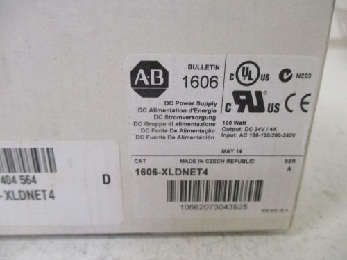 ALLEN BRADLEY 1606-XLDNET4 SER A POWER SUPPLY *NEW IN BOX*