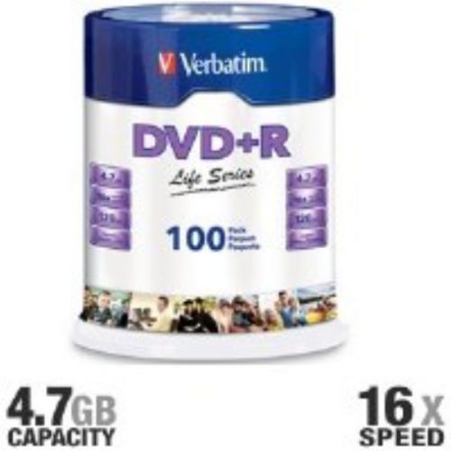 OpenBox Verbatim - 100-Pack 16x DVD+R Disc Spindle