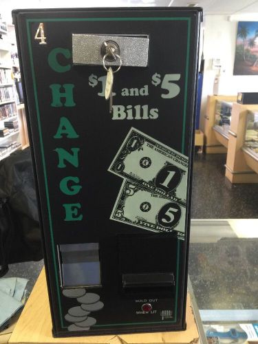 American Changer AC500 Change Machine Used $1 And 5$ Bills