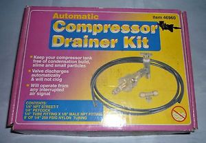 Automatic air compressor drainer kit #46960 for sale