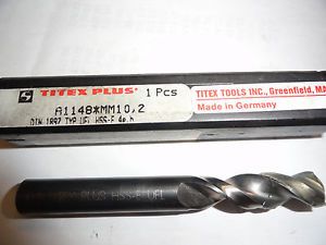 Reground titex 10.2mm (.4016&#034;) parabolic screw machine length drill bit, 090530 for sale