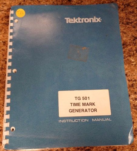 Tektronix TG501 Instruction Manual