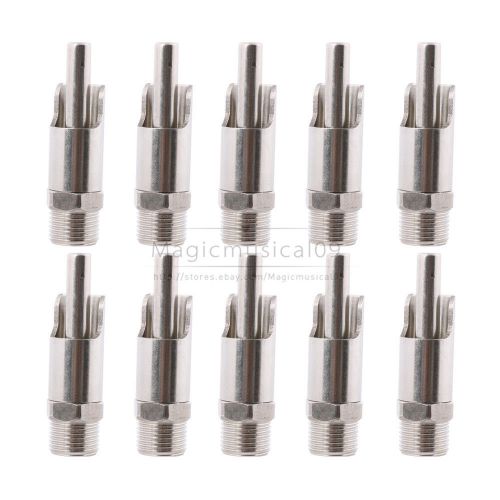 10PCS 1/2&#034; Stainless Steel Straw Type Nipple Drinker Waterer for Pig