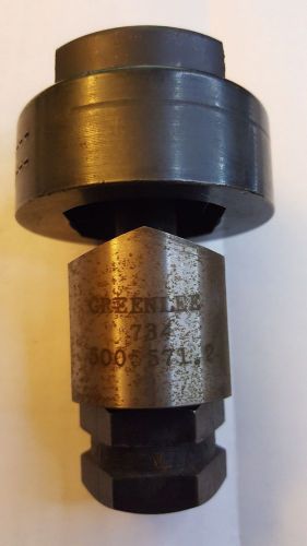 Greenlee 734 double d 1 1/8&#034; x 1 3/8&#034; receptacle shape knockout punch dd 60098 for sale
