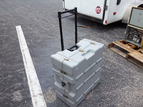 HARDIGG PELICAN WHEELED CASE GREY EXCELLENT 13&#034;X24&#034;X25.50&#034; COMBO LOCK $179