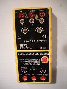 Ideal 61-521, 3 phase/motor rotation tester for sale