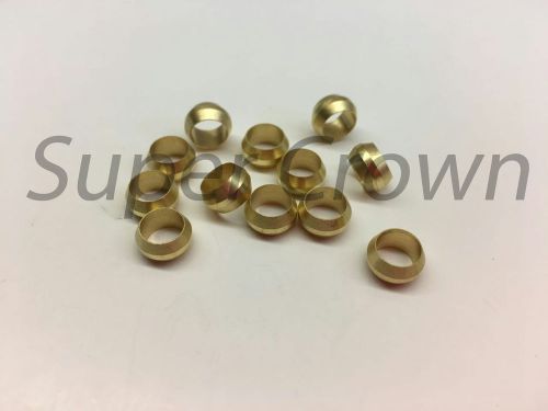 4mm ID Brass Compression Sleeve Ferrule Olive Barrel Ring 12pcs