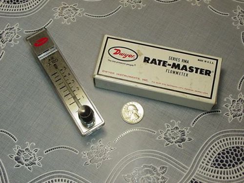 Dwyer RMA-12-SSV RateMaster RMA,  Air Flow Meter, 100-500cc/min, 100psi Max NEW!