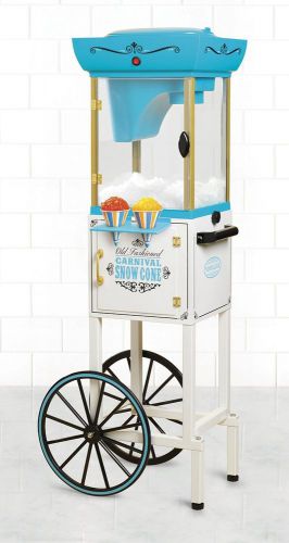 Commercial Electric Snow Cone Machine Shaved Ice Maker Crusher Cart Vintage Cool