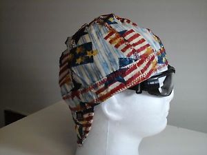 Stars &amp; Stripes Print &#034;Any Size&#034; Lined hat, Welding Hat, Pipefitter Cap Welder