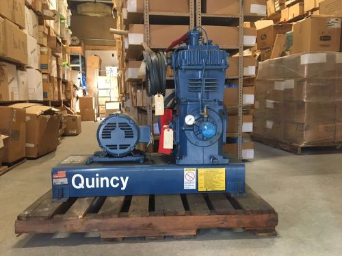 Quincy Air Compressor Model 340 Reciprocating W- 10 HP Motor 150104-133