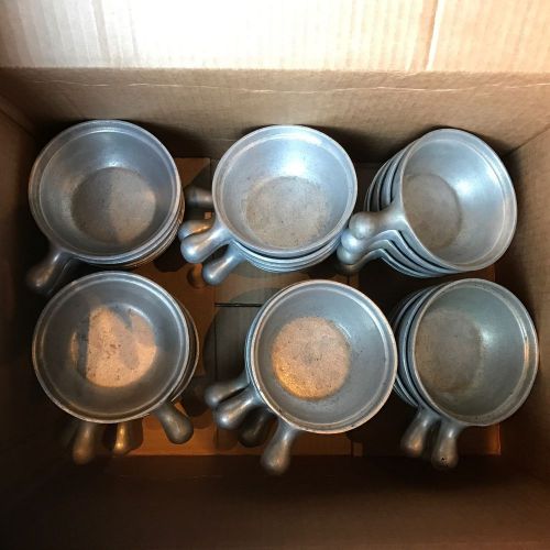 Bon chef metal soup bowls with handles individual restaurant serving dishes for sale
