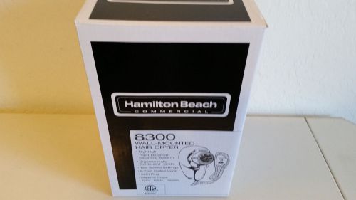 New Wall Mount Hamilton Beach 8300 White Hair Dryer