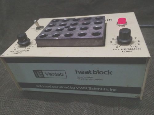 VWR Vanlab 13259-005 Heat Block, dry bath w/Block , mantle heating