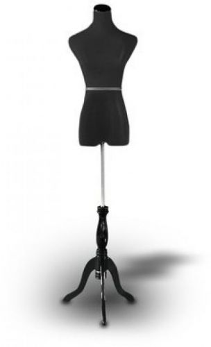 Female Mannequin Dress Form Size 2-4 Small 35 24 33 (On Black Tripod Stand)
