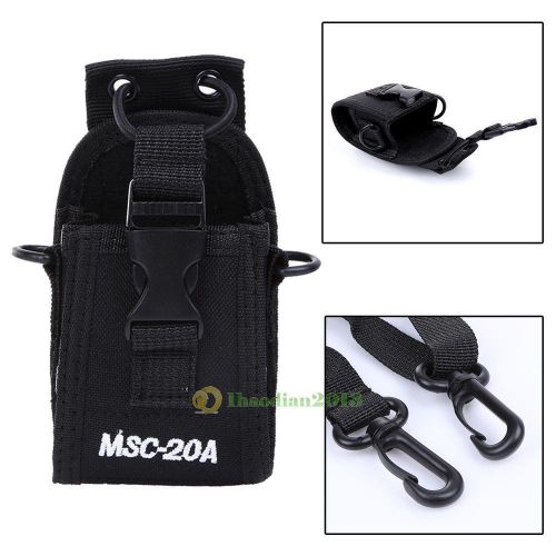 MSC-20A Walkie Talkie Case Bag Holder for Motorola Kenwood Baofeng UV82 Radio