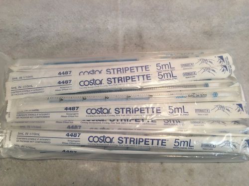 Costar Stripette 5mL IN 1/10mL Serological Pipet 4487 (Lot of 50)