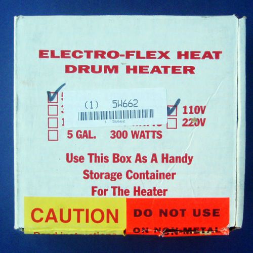 NEW 55-gallon Drum Heater Electro-Flex 5W662