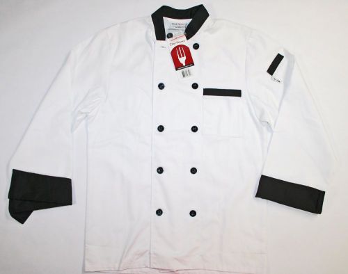 CHEF WORKS Dijon Chef Coat BBTR, Men&#039;s / Women&#039;s Size S, NEW!!