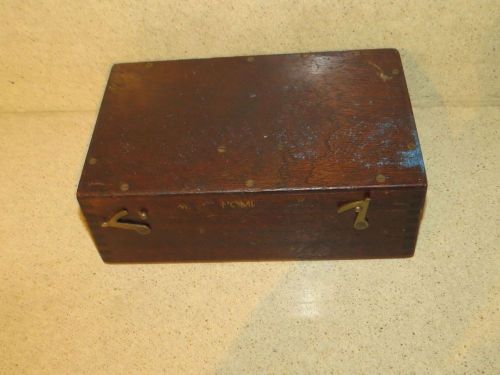 ++ HILGER WATTS VINTAGE WOOD CASE- 8 7/8&#034; X 5 5/8&#034; X 1 7/8&#034;  (HGA)