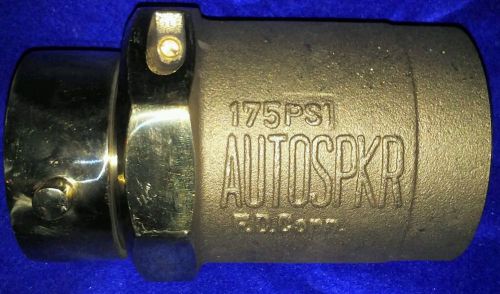 AUTOSPKR BRASS FIRE HOSE CLAPPER TYPE CHECK SNOOT WITH PIN LUG SWIVEL