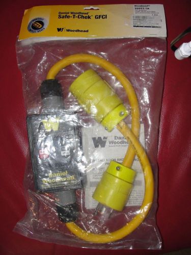 Woodhead in line gfci industrial duty automatic reset plug cord,30amp,240v,l6-30 for sale