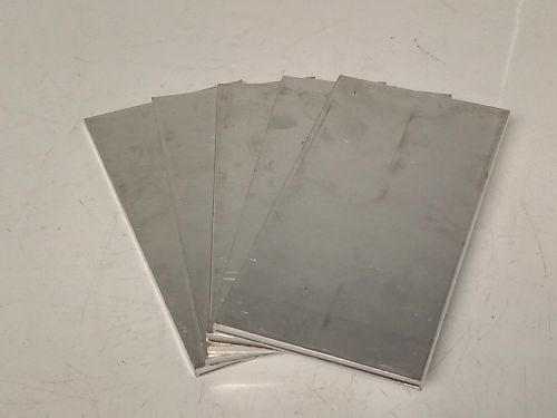 5 Piece Lot 7” x 3-1/2” Aluminum Sheet Plate ALU Bar Stock Metal Cut