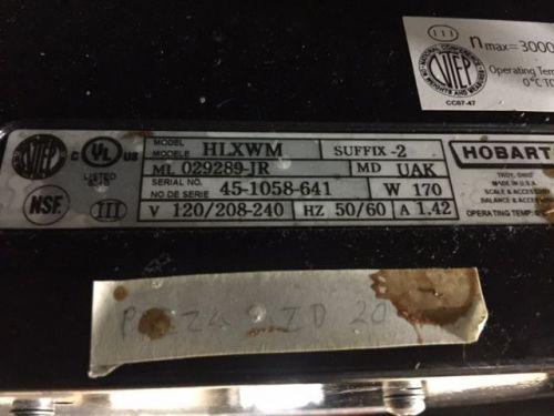 Hobart HLXWM Deli Scales with Printer