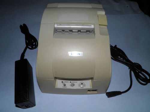 EPSON TM-U220D M188D POS Receipt Printer Serial w Power Supply  &amp; Serial cable
