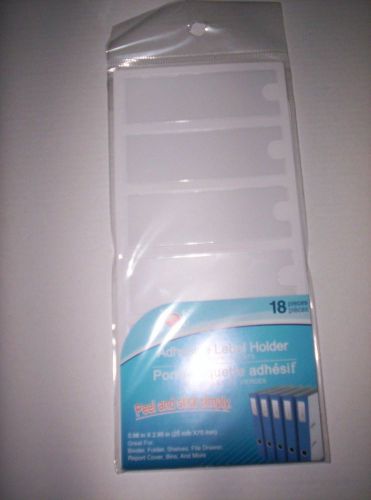 JOT ADHESIVE LABEL HOLDER W/ BLANK INSERTS~PACK OF 18