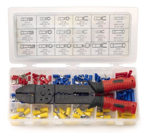 Neiko 50413A Insulated Wire Terminals and Connectors Assortment with 3-in-1 W...