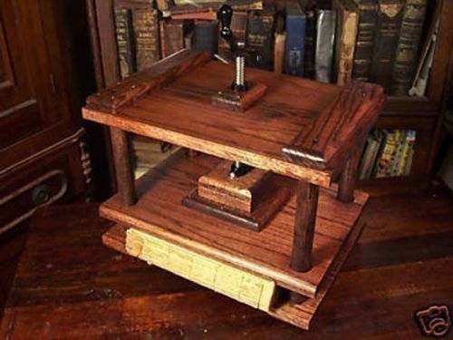 Bookbinding Press Handmade Red Oak Book Binding Nipping Press New Scrapbooking