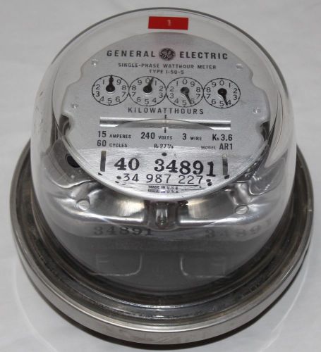 General Electric Watthour Meter AR1, single phase, GE