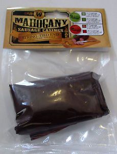 WESTON MAHOGANY 3 LB SAUSAGE CASINGS 5 CASINGS 2.5&#034; X ROUND X 20&#034;